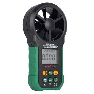 Анемометр Mastech* MS6252B (0,20-40,00 м/с; 99990 м3/хв) з USB-інтерфейсом, гігрометром і термометром tl2390 фото