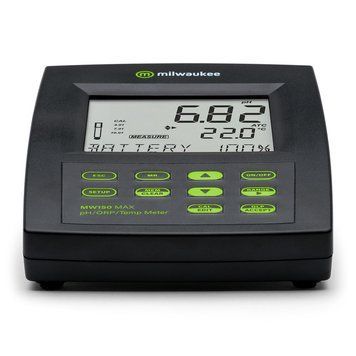 Настольный измеритель pH/ОВП/Temp Milwaukee MW150 MAX pH от -2.00 до 20.00 ОВП &plusmn; 2000.0 мВ Венгрия mdr5270 фото