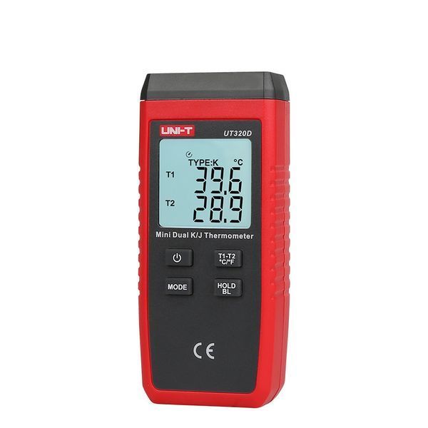 Двоканальний термометр UT320D (-50 ...+1300 &deg;C) для термопар K/J типів UNIT (mdr_2533) mdr_2533 фото