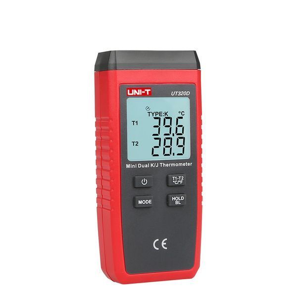 Двоканальний термометр UT320D (-50 ...+1300 &deg;C) для термопар K/J типів UNIT (mdr_2533) mdr_2533 фото
