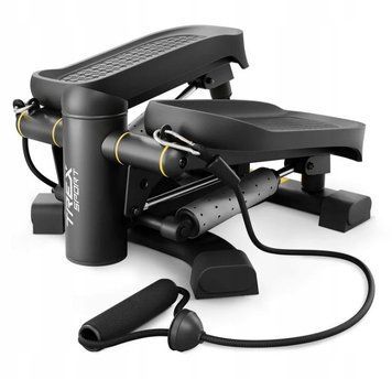 Степпер для фитнеса Twiz Black 2в1 Trex Sport TX-070SP с эспандерами и шагомером до 150 кг mrl4167 фото