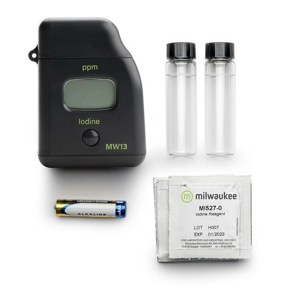Цифровий йодний фотометр Milwaukee MW13 визначення вмісту йоду 0.0 to 12.5 ppm Угорщина mdr5455 фото