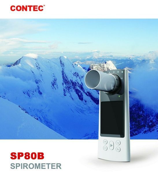 Спірометр портативний SP80B для визначення здатності дихальної з передачею даних по Bluetooth, Contec 1419307983 фото