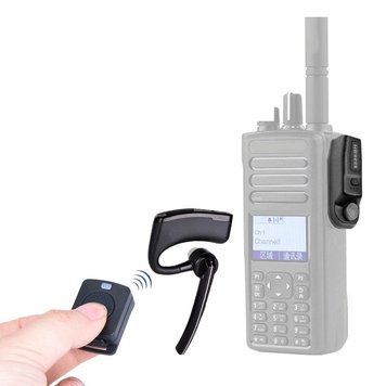Bluetooth гарнітура та PTT кнопка, для рацій Motorola DP3400 / DP4400 / DP4600 / DP4800 ts0032 фото