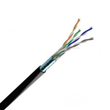 Cat. 5e F/UTP PE 4х2х24 AWG (70910021) бухта 500м. Кабель вита пара ЗЗКМ (FTP мідь вуличний) 99-00007340 фото