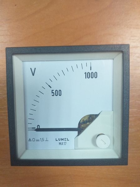 Аналоговий вольтметр LUMEL MA17N A618 1kV, Польща mdr5058 фото