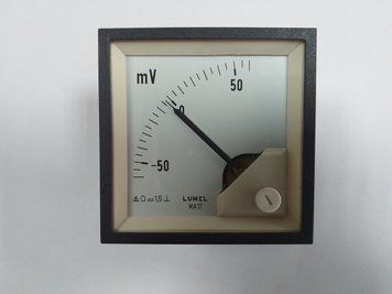 Аналоговий вольтметр LUMEL MA17N B505 60-0-60 mV, Польща mdr5059 фото
