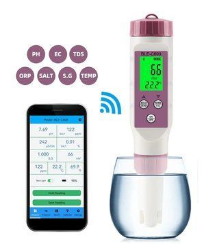 Комбинированный прибор 7 в 1 BLE-С600 с Bluetooth (pH, TDS, EC, ORP, SALINITY, S.G., Temp) 2191953736 фото