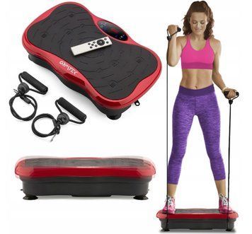 Вибрационная платформа для тренировок Gymtek XP500 с пультом ДУ и эспандерами Красная mrl4160 фото