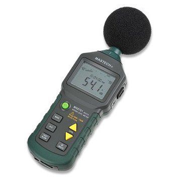 Шумомір Mastech MS6701 (30-130 dB) у пилу та вологозахищеному прогумованому корпусі ПО Китай mdr5540 фото