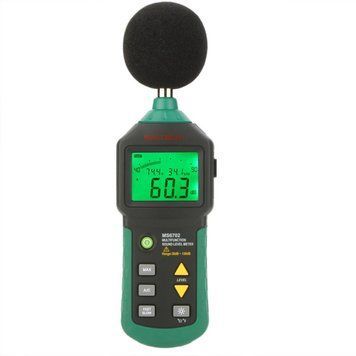 Шумомір Mastech MS6702 (30-130 dB) з вимірюванням температури і вологості (-20&deg;C До + 60&deg;C; 0-100%) 1495704831 фото